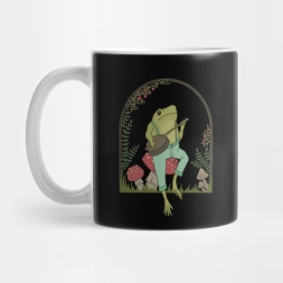 Funny Frog Playing Banjo Guitar: A Cute Cottagecore for the Dreamer in You Mug